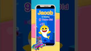 Baby Shark Birthday Video Invitation [upl. by Geirk]