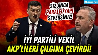 İYİ Partili vekil TBMMde AKPlileri çılgına çevirdi [upl. by Skcirdnek]