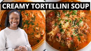 Creamy Tortellini Soup  Easy amp Delicious [upl. by Thaddaus347]