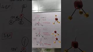 The Geometry of 4 Electron Pairs Explained vseprtheory tetrahedral chemicalbonding [upl. by Libove]