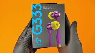 Logitech G333 Gaming Earphones Unboxing [upl. by Saiff]