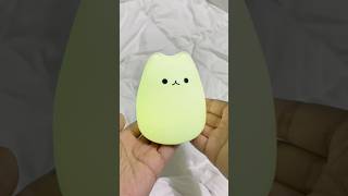 Cute Cat Lamp 🥹 unboxingvideo touchsensorlamp squishylamp nightlamps aestheticsunboxing [upl. by Hillie]