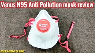 Venus N95 anti pollution mask review [upl. by Anayrb]