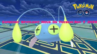 Pokémon GO Chinchou Spotlight Hour On Tuesday November 72023 [upl. by Ardiedal]