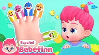 Deditos Tiburón  El Mes deBabySharkSpanish  Canciones Infantiles  Bebefinn en español [upl. by Bendix]