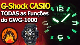 ⌚️ Relógio CASIO GSHOCK GWG1000  Análise Completa e Principais Funções  PTBR [upl. by Ntsud946]