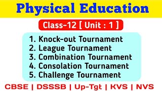 What is Knockout Tournament League Tournament Combination Tournament Physical Education Class12 [upl. by Creamer]