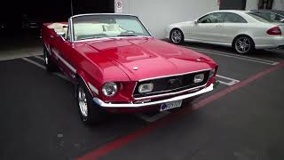 1968 Ford Mustang convertible test drive at Laguna Classic Cars [upl. by Marys]