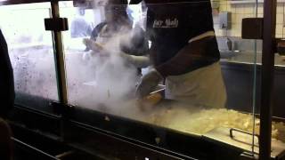 Making of Philly Cheesesteaks at Jims Steaks [upl. by Kilby]