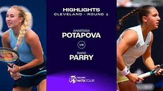 Anastasia Potapova vs Diane Parry  2024 Cleveland Round 1  WTA Match Highlights [upl. by Landan15]