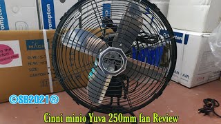 CINNI MINIO YUVA 250MM 10quot ALL PURPOSE FAN REVIEW [upl. by Atiroc]