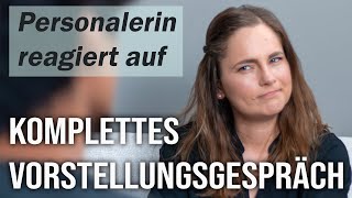 Vorstellungsgespräch ohne Berufserfahrung Beispiel Dialog für Berufseinsteiger komplett [upl. by Vince]