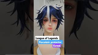 shohrt 리그오브레전드 이즈리얼 lol ezreal porcelain protector wigstyling [upl. by Cornell]