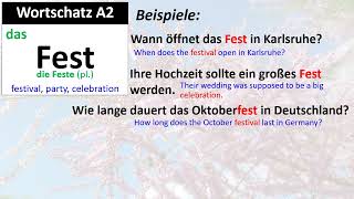 Wortschatz A2 Fest [upl. by Aborn406]