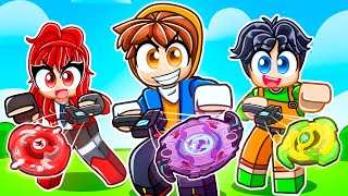 Having a BEYBLADE Anime Family in Roblox [upl. by Geller]