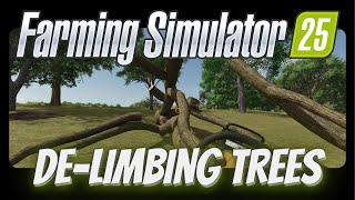 FS25  DeLimbing TREES  Fast and Easy [upl. by Sholley]