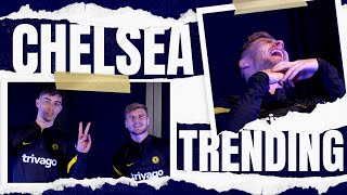 Werner amp Havertz Watch Viral Clips amp Go Head To Head In The Flinch Challenge  Chelsea Trending [upl. by Koller351]