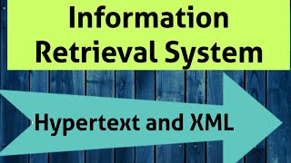 Hypertext and XML in Information Retrieval System  IRS in Telugu [upl. by Otrebogir]