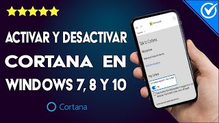 Cómo Activar o Desactivar Cortana en Windows 7 8 y 10 en mi PC o Laptop [upl. by Airaet]