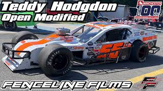 Teddy Hodgdon Open Modified Monadnock Speedway Winchester 100 2024 [upl. by Oramug469]