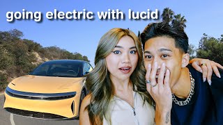 WE GOT OUR FIRST CAR  lucid air touring [upl. by Onileba]