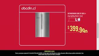 abcdin  ¡Click Hogar Refrigerador side by side Daewoo 399990 oferta exclusiva abcvisa [upl. by Cathlene646]