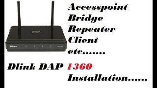 How to configure Dlink DAP 1360 as Acess Point  Simple [upl. by Eedissac]