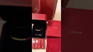 Unboxing the Cartier Medium Love Bracelet ❤️ shorts cartier cartierlovebracelet luxury unboxing [upl. by Norty]