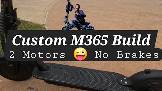 Xiaomi M365  2 Motors No brakes 😳 [upl. by Ailedo]