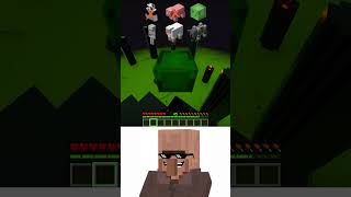 Minecraft FALL Damage vs MOBS vs Oi Oi Oi Villager Reaction minecraft shorts memes [upl. by Aniahs508]