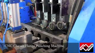 CNC Chassis Flange Punching Machine [upl. by Charles]