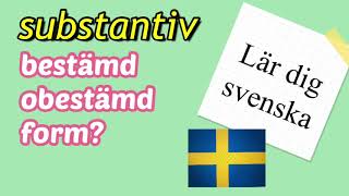 Grammatik  bestämd och obestämd artikel i singular och plural  Lär dig svenska [upl. by Cannon829]