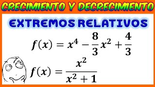 Hallar Intervalos crecimiento y decrecimiento de una función [upl. by Latham]