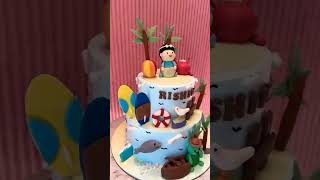 Beach  theme fondant cake [upl. by Karylin]