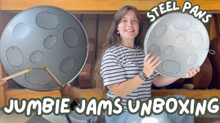 Jumbie Jams Unboxing amp Review  Steel Pans for Kids  Steel Drums for Music Education [upl. by Jabin]