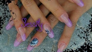 ongle en gel quotfrench en reverse autre techniquequot [upl. by Eseuqcaj]