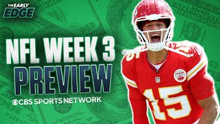 NFL Week 3 BEST BETS and PICKS  The Early Edge [upl. by Lindsey]