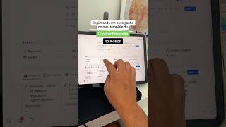 Meu template de Controle Financeiro no iPad ✨ notion notiontemplate controlefinanceiro [upl. by Nahraf]
