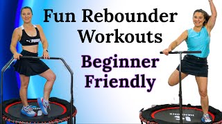 Beginner Friendly Rebounder Workout for Weight Loss Low Impact Fat Burning Fitness Trampoline fit [upl. by Elleb]