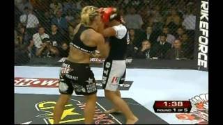 Gina Carano vs Cris Cyborg Santos HD MMA Title Fight [upl. by Joleen]