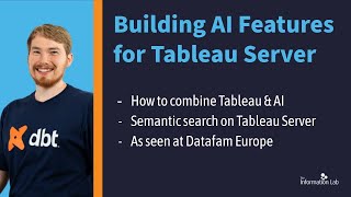 Semantic Search for Tableau Server  Developing AI Features with Tableau LangChain [upl. by Dougy]