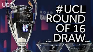 201920 UEFA Champions League Round of 16 Draw [upl. by Llednil]