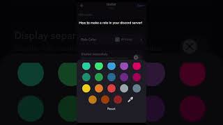 How to make Roles in YOUR discord server on mobile 2024 October [upl. by Loram194]
