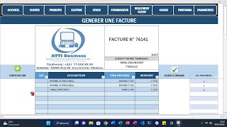 LOGICIEL GESTION COMMERCIALE avec EXCEL [upl. by Smoot]