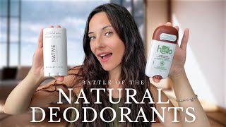 TESTING NATURAL DEODORANTS  WHICH ONE IS THE BEST Native Toms Shmidts Hello [upl. by Kary]