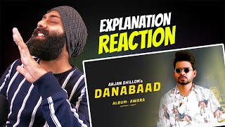 REACTION on DANABAAD  Arjan Dhillon  Awara Album  Sanmeet Singh [upl. by Suidaht]