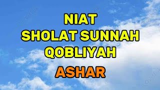 NIAT SHOLAT SEBELUM ASHAR  Channel Santri Ngaji [upl. by Aubert490]