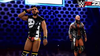 The DIY Returns  Johnny Gargano amp Tommaso Ciampa Tag Entrance with DIY Graphics  WWE 2K23 Mods [upl. by Tanner]