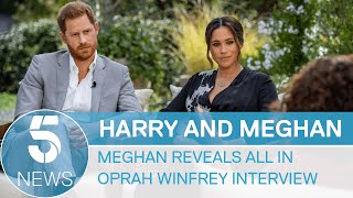 Harry and Meghan Royal Family racism claims made in explosive Oprah interview  5 News [upl. by Judson]