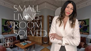 SMALL LIVING Room  BIG IMPACT Decorating Tips [upl. by Femmine]